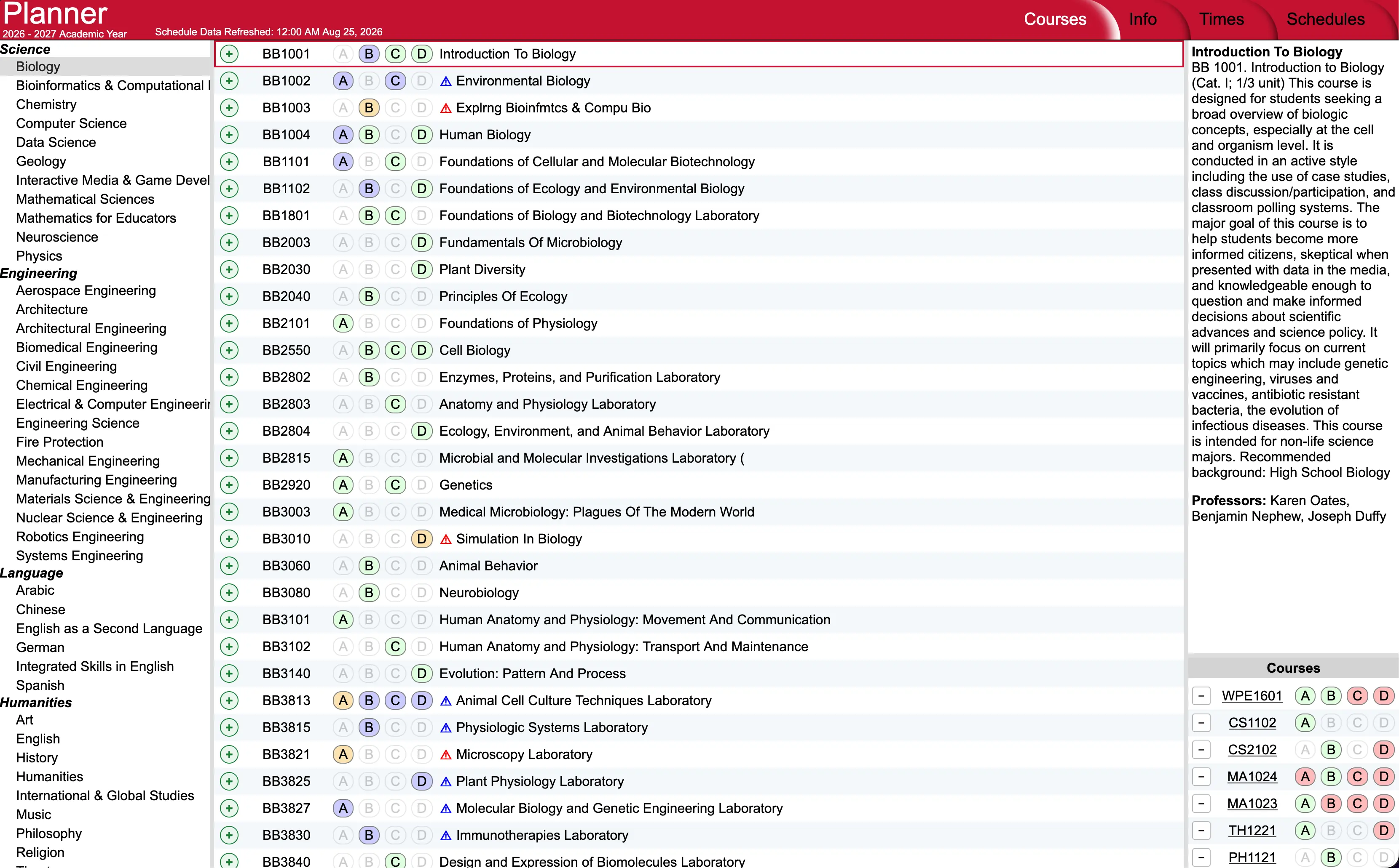 WPI Planner Refresh